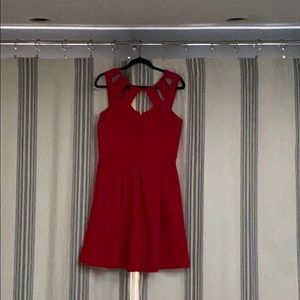 Red fit and flare Betsey Johnson dress size 14